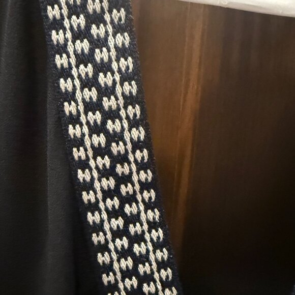 Tory Burch Silk Drawstring Tunic Color: black Size: 14 - Picture 6 of 9